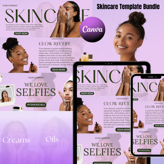 Shopify Skincare Banner Templates