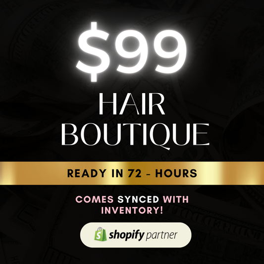 Shopify Dropship Hair Boutique | Inventory Included