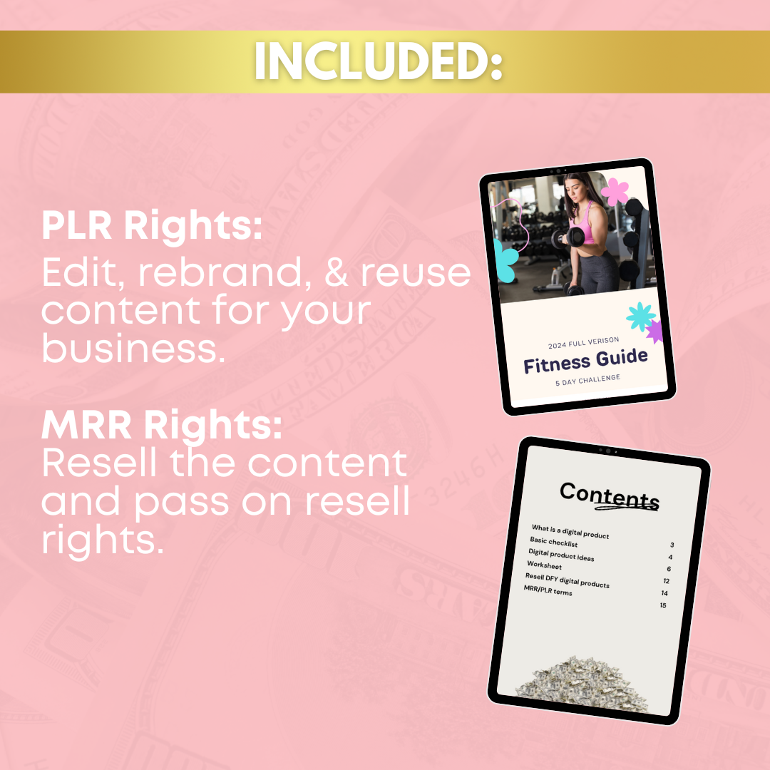 Fitness Guide Ebook Template (MRR/PLR)