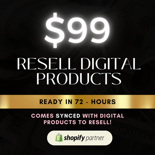 Shopify Digital Product Store | Digital Products Included