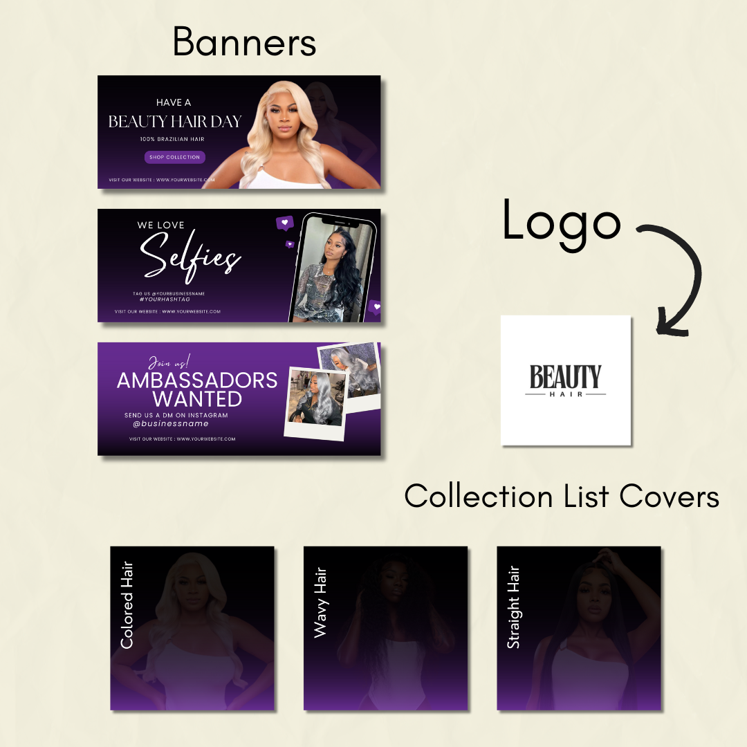 Shopify Hair Wig Bundle Website Template