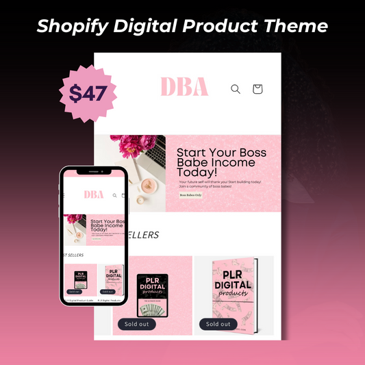 Shopify Digital Product Website Template